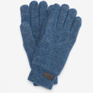 barbour blue gloves