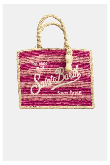 SAINT BARTH COLETTE RAFFIA-STRIPES MULTIC