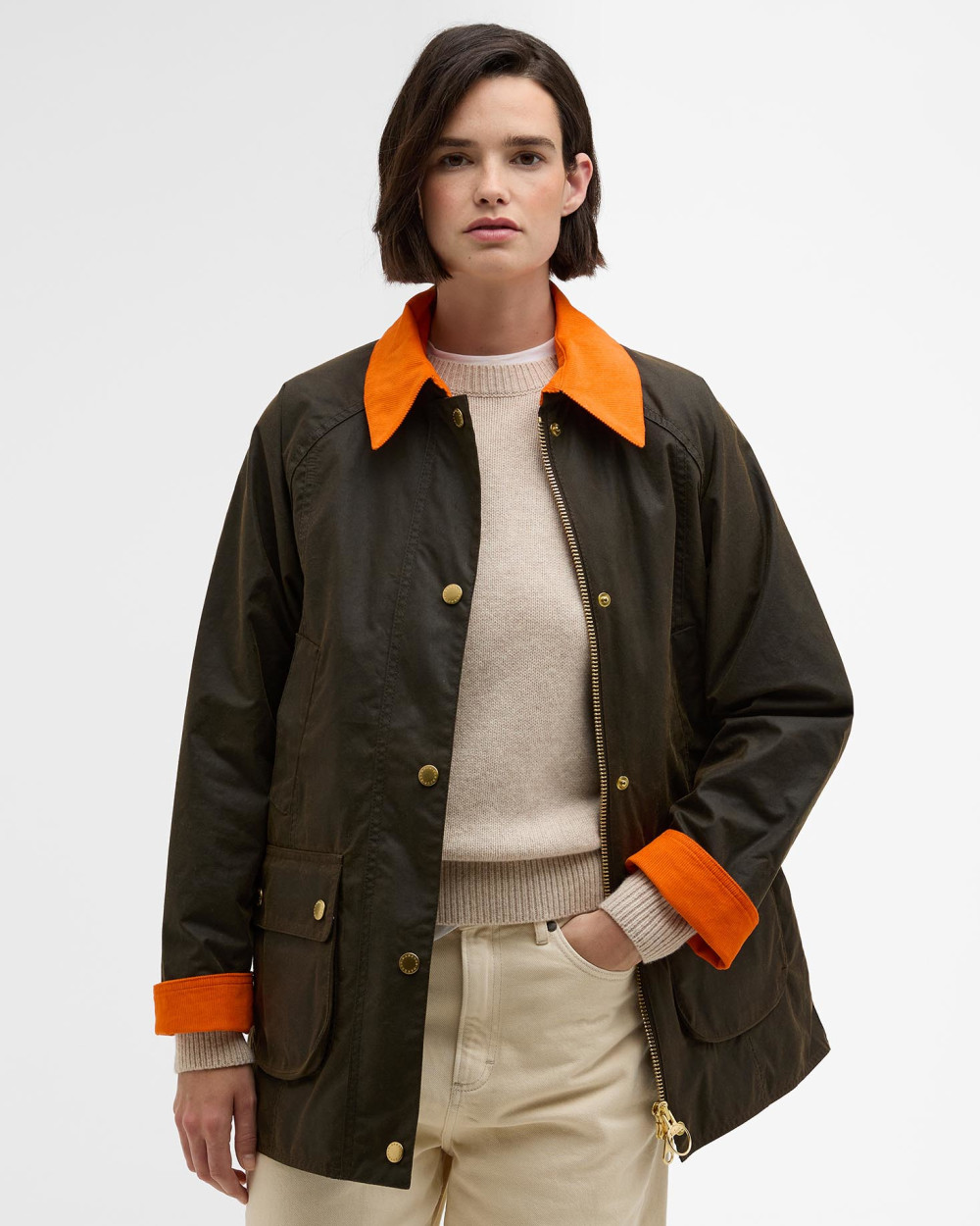 Barbour Icons Modern Beadnell Wax Jacket Μπουφαν Λαδί