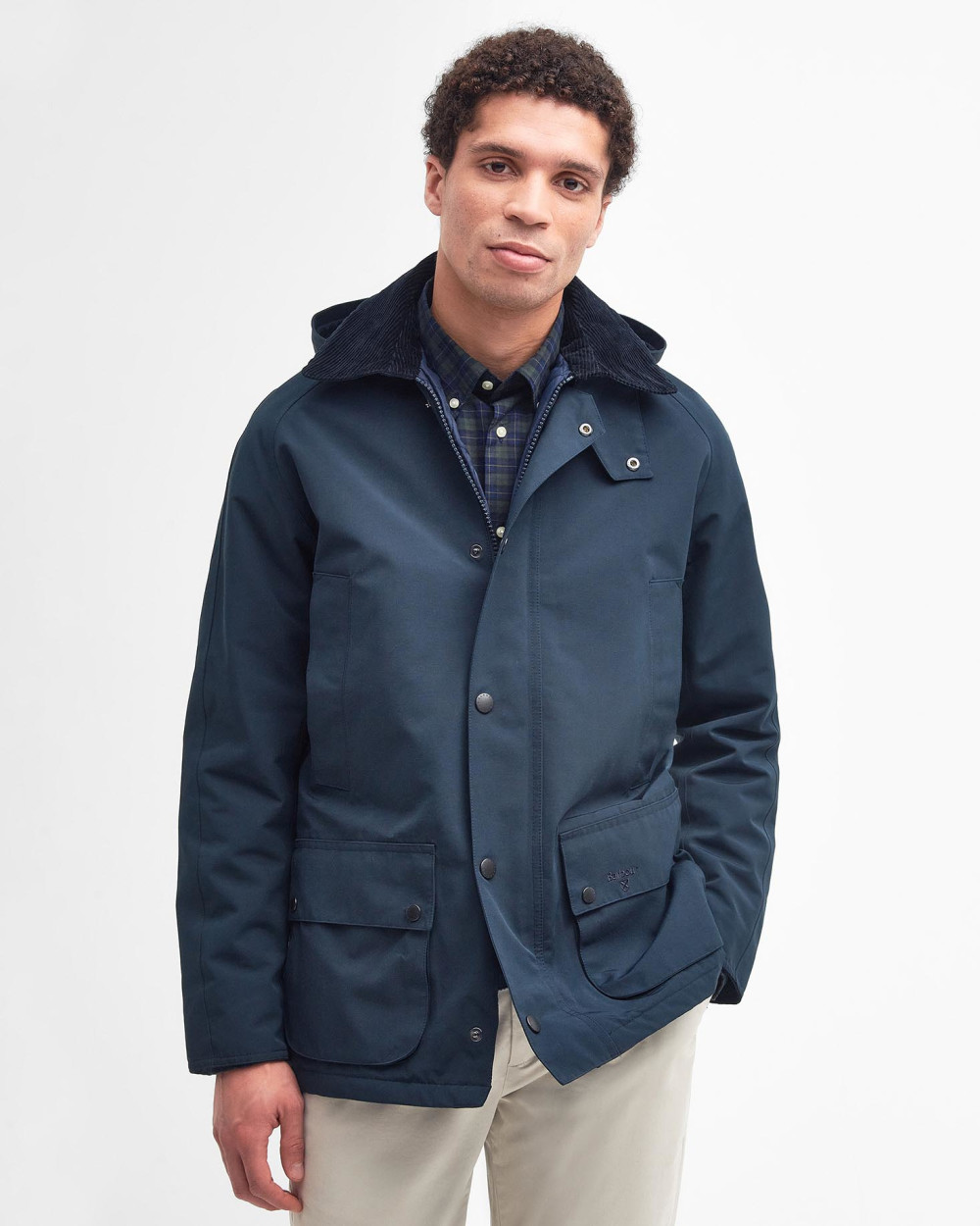 Barbour Winter Ashby Jacket Μπουφαν Σκούρο Μπλε