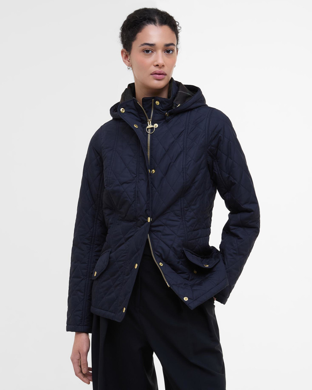 Barbour Millfire Quilt Μπουφαν Σκούρο Μπλε