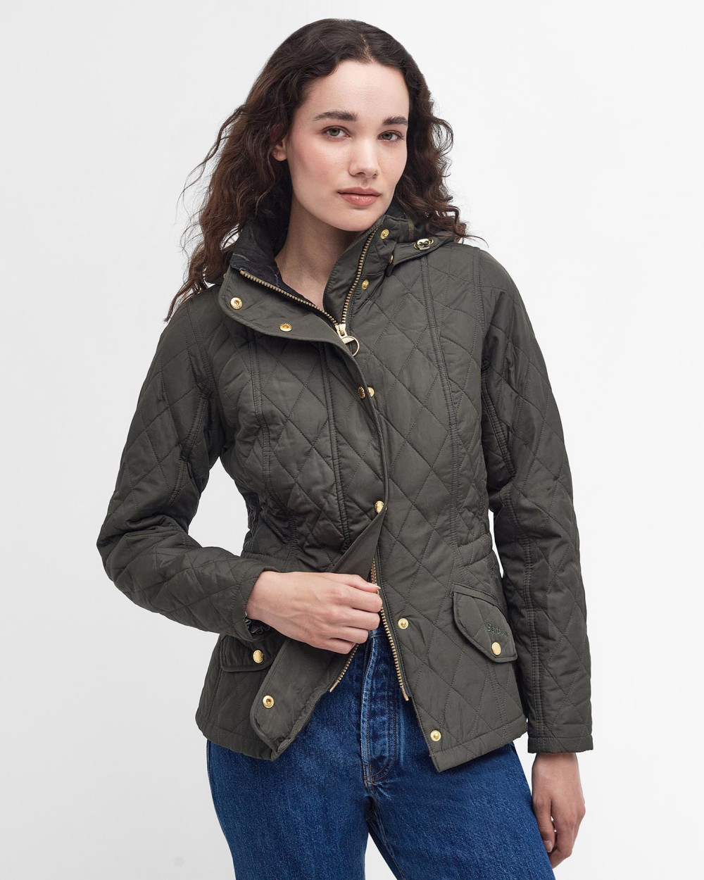Barbour Millfire Quilt Μπουφαν Πράσινο