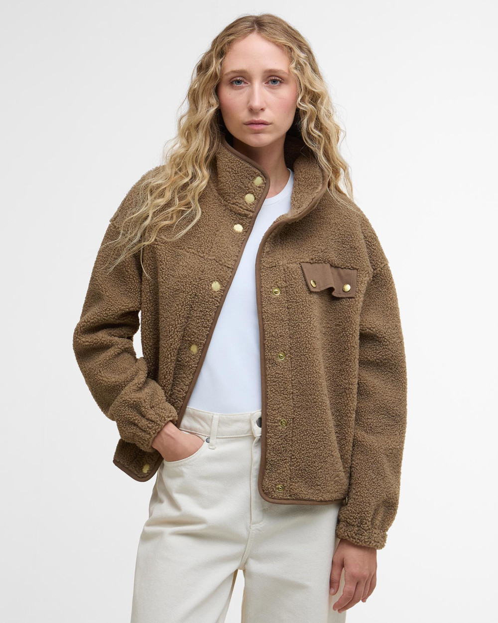 Barbour Mabel Fleece Ζακετα Μπεζ