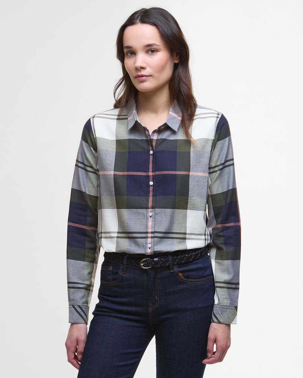 Barbour Moorland Shirt Πουκαμισο Μ/μ Σκούρο Μπλε