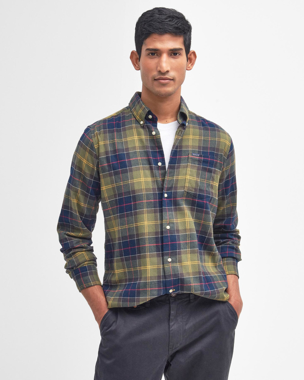 Barbour Fortrose Tailored Tartan Shirt Πουκαμισο Μ/μ Τάρταν
