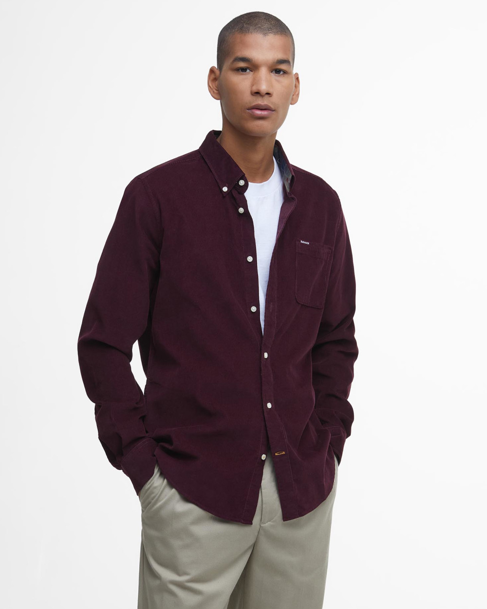 Barbour Ramsey Tailored Checked Shirt Πουκαμισο Μ/μ Κόκκινο