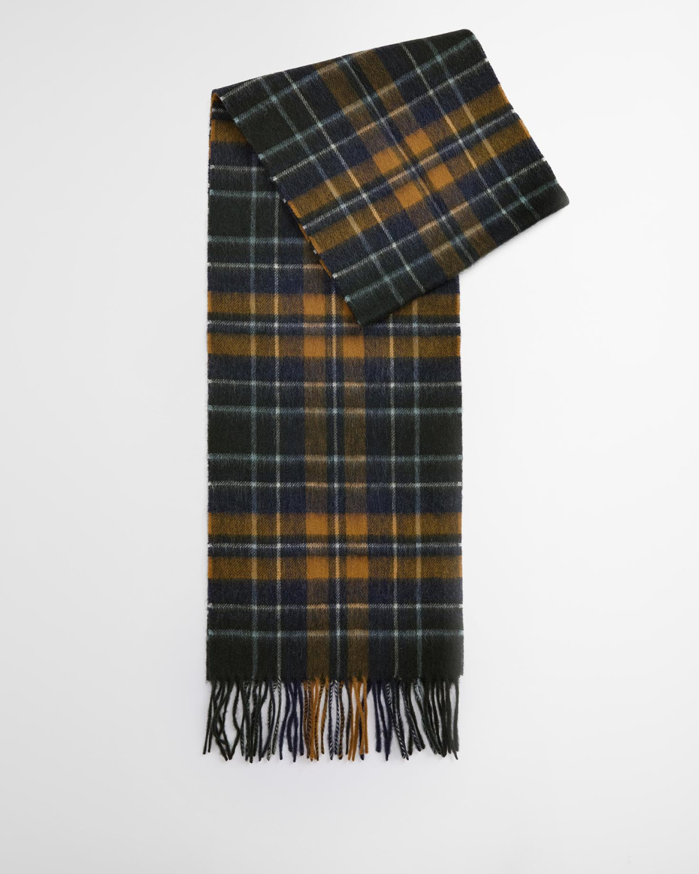 Barbour New Check Tartan Scarf Κασκόλ Πράσινο