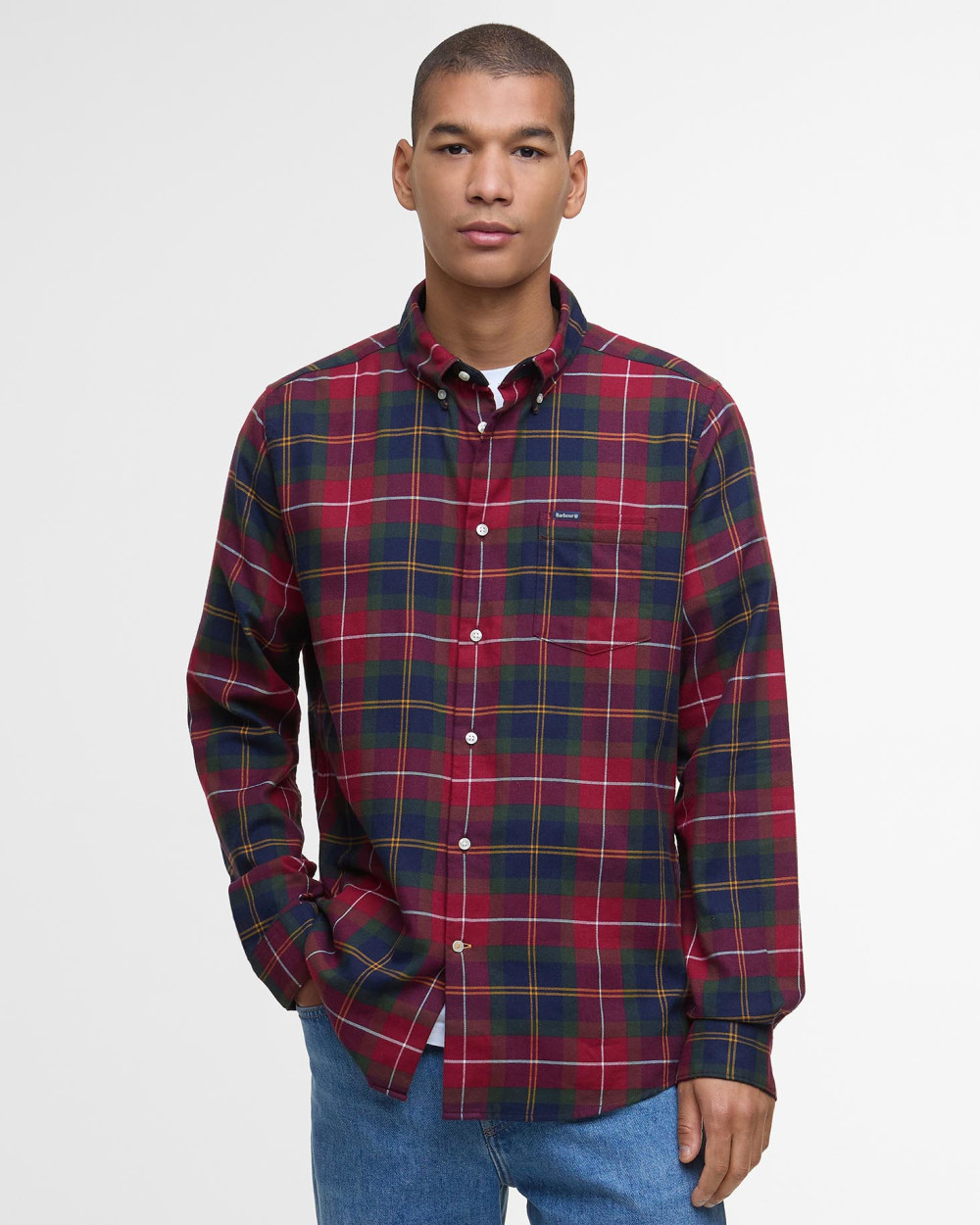 Barbour Fortrose Tailored Tartan Shirt Πουκαμισο Μ/μ Τάρταν