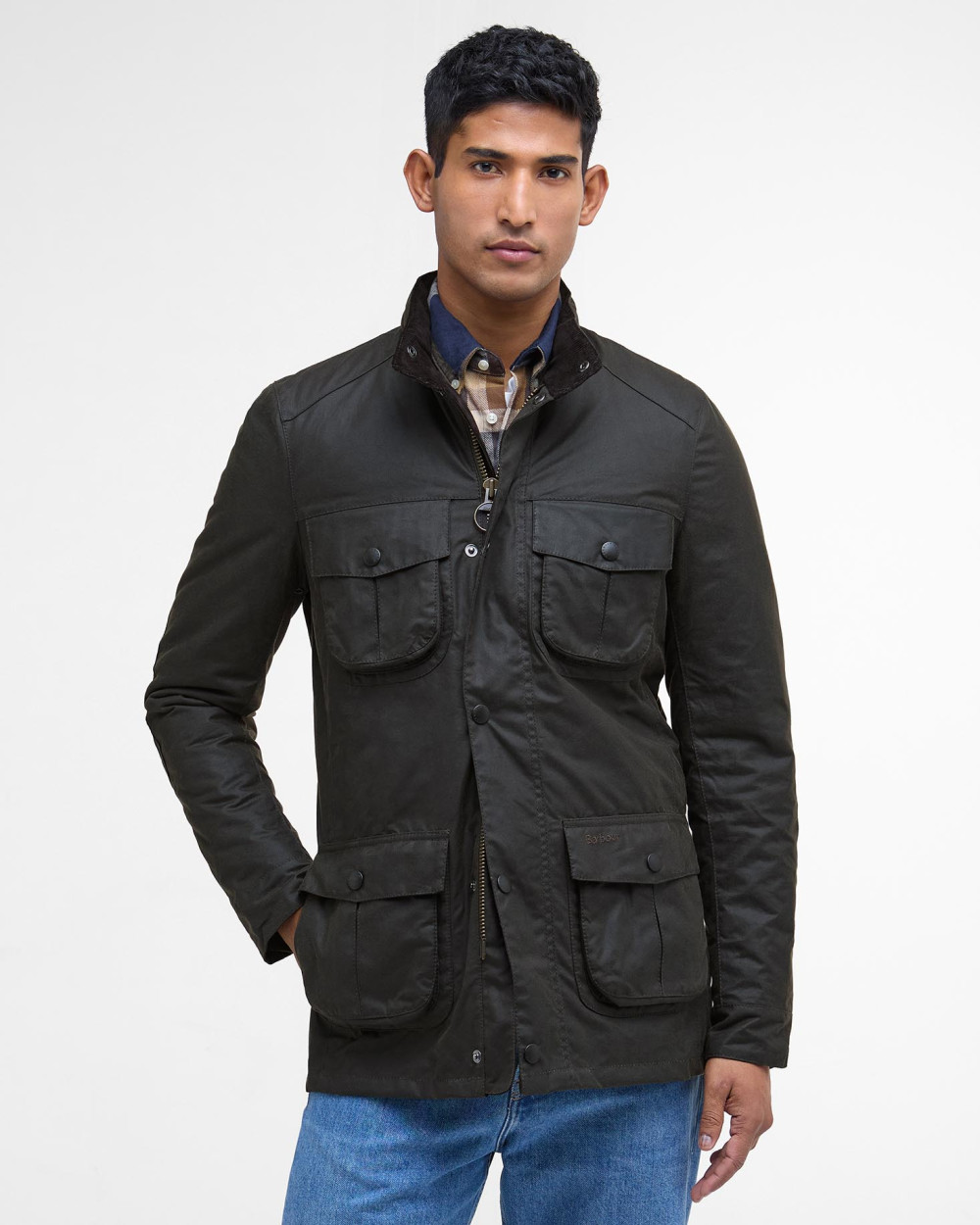 Barbour Corbridge Wax Jacket Μπουφαν Λαδί