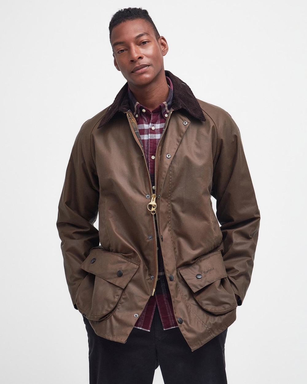 Barbour Beaufort Wax Jacket Μπουφαν Μπεζ