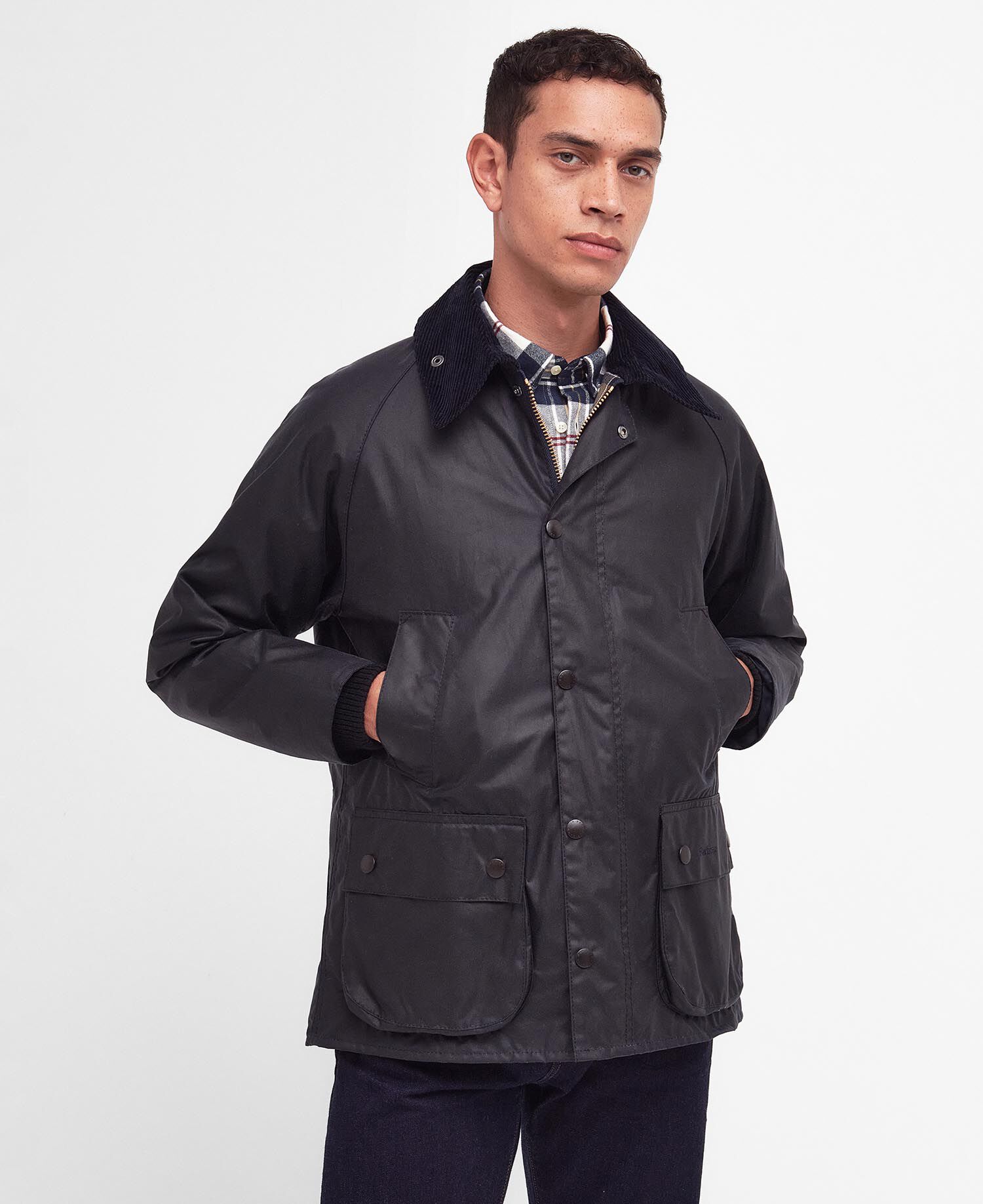 Barbour Bedale Wax Jacket Μπουφαν Σκούρο Μπλε