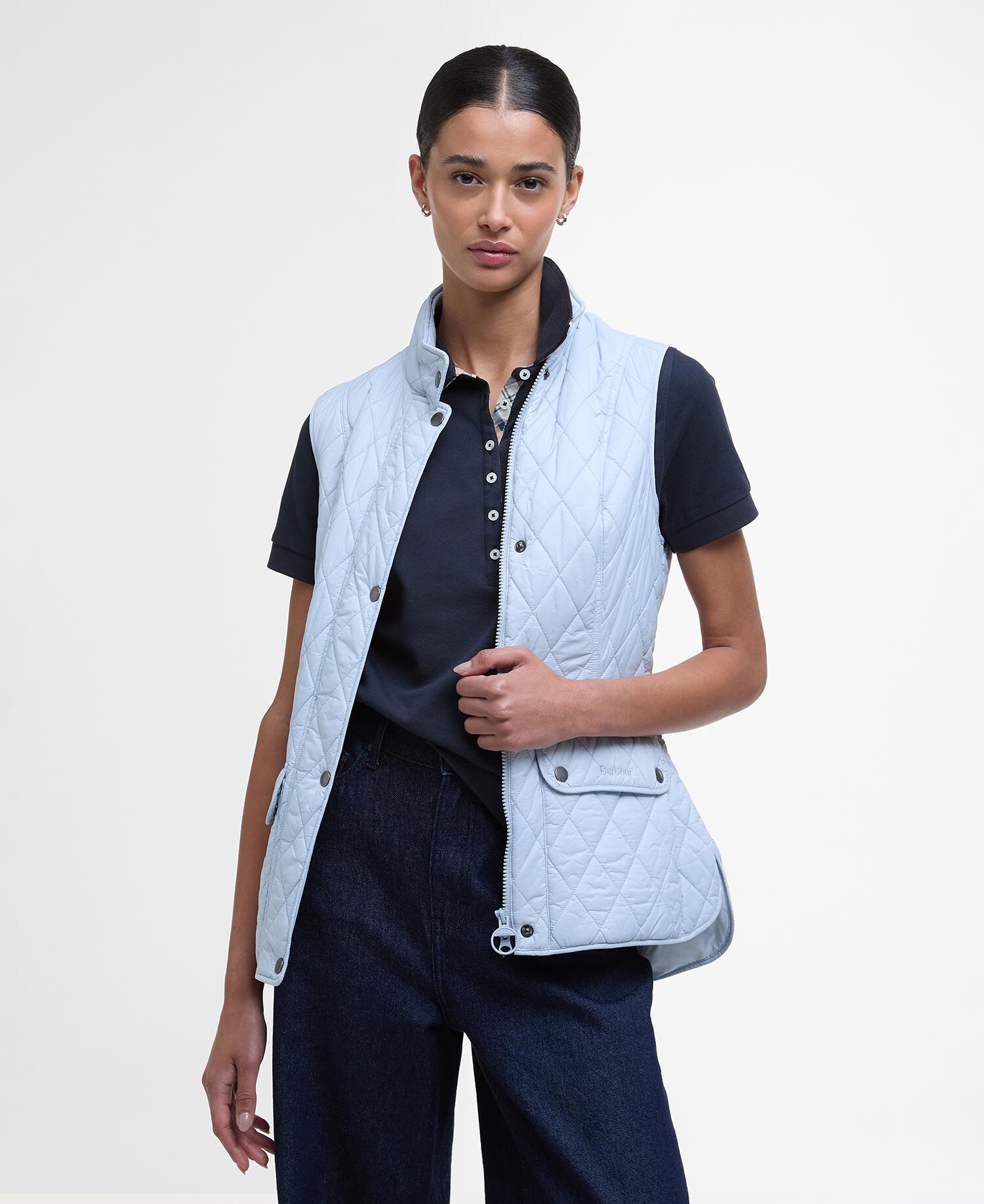 Barbour Otterburn Quilted Gilet Γιλεκο Μπλε