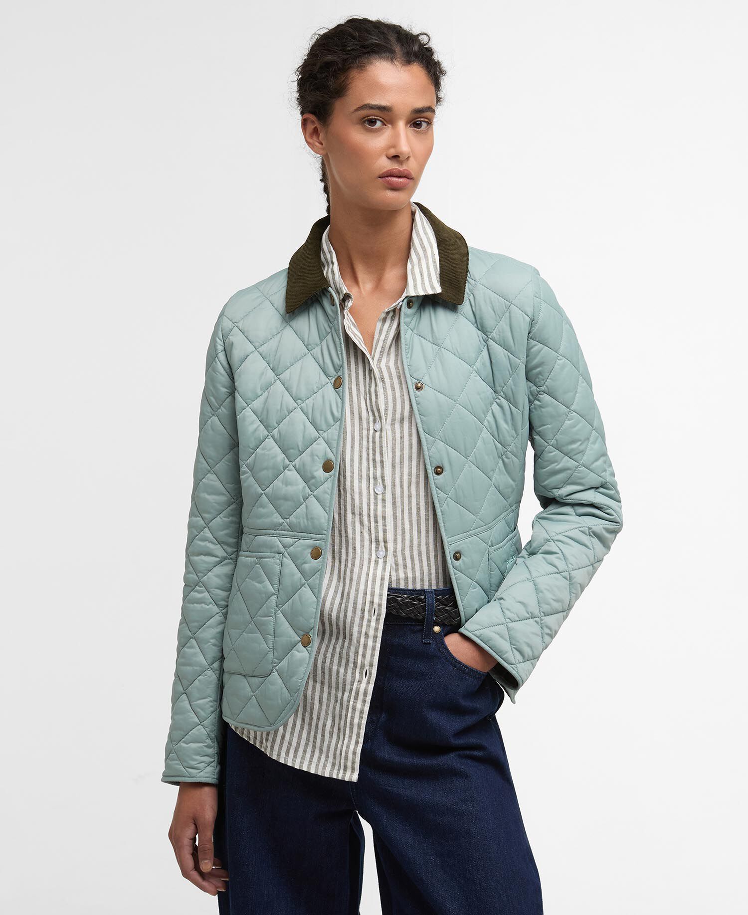 Barbour Deveron Quilt Μπουφαν Μπλε