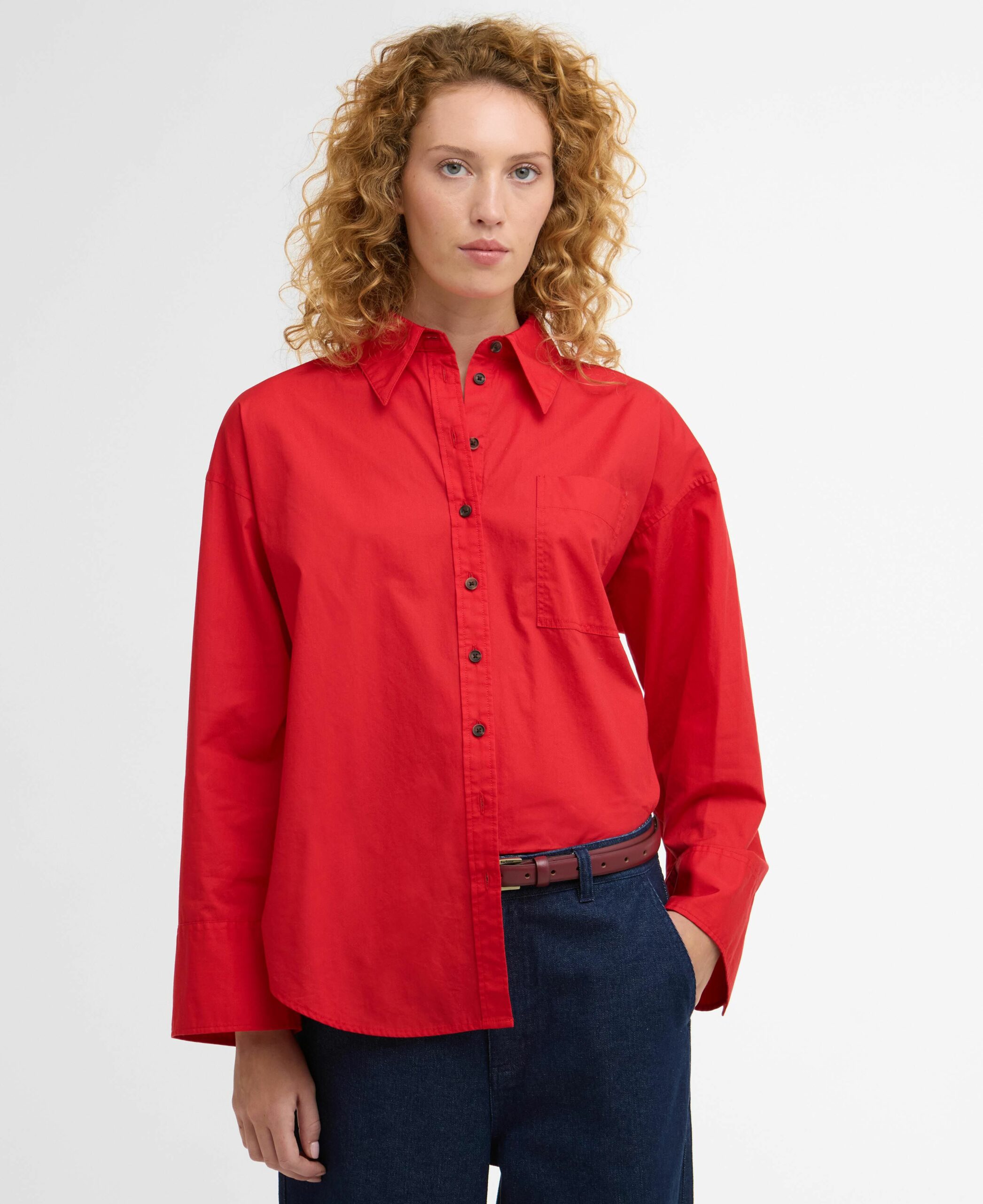 Barbour Angela Shirt Πουκαμισο Κόκκινο