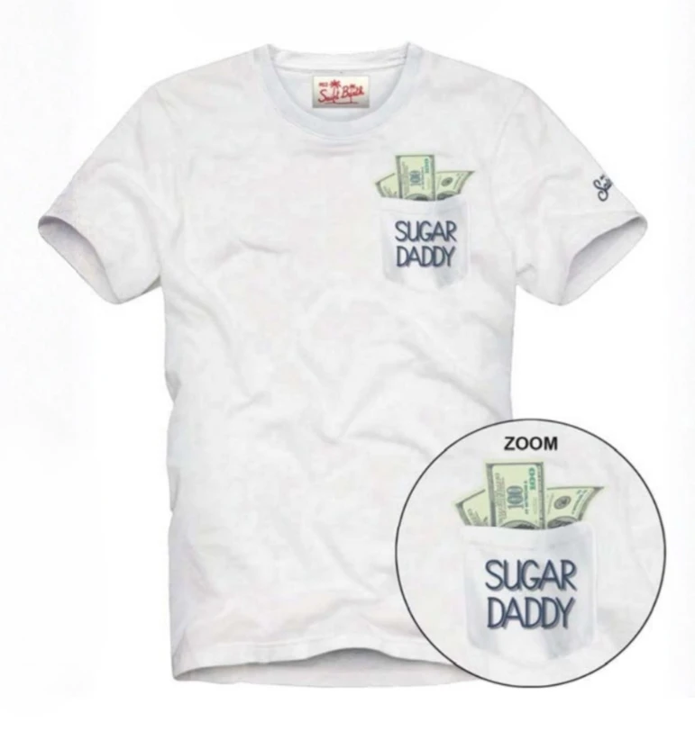 MC2 AUSTIN-T-SHIRT-SUGAR DADDY 01N EMB Άσπρο