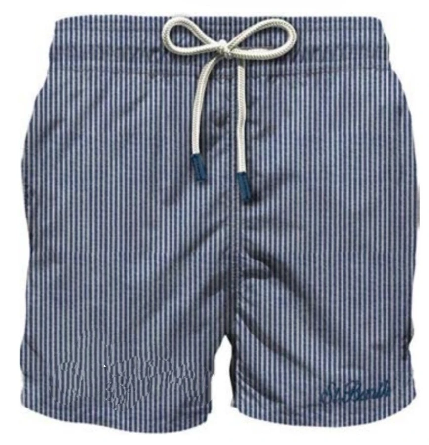 MC2 PATMOS-SWIMSHORT-SEERSUCKER STRIPES 61 L EMB Μπλε