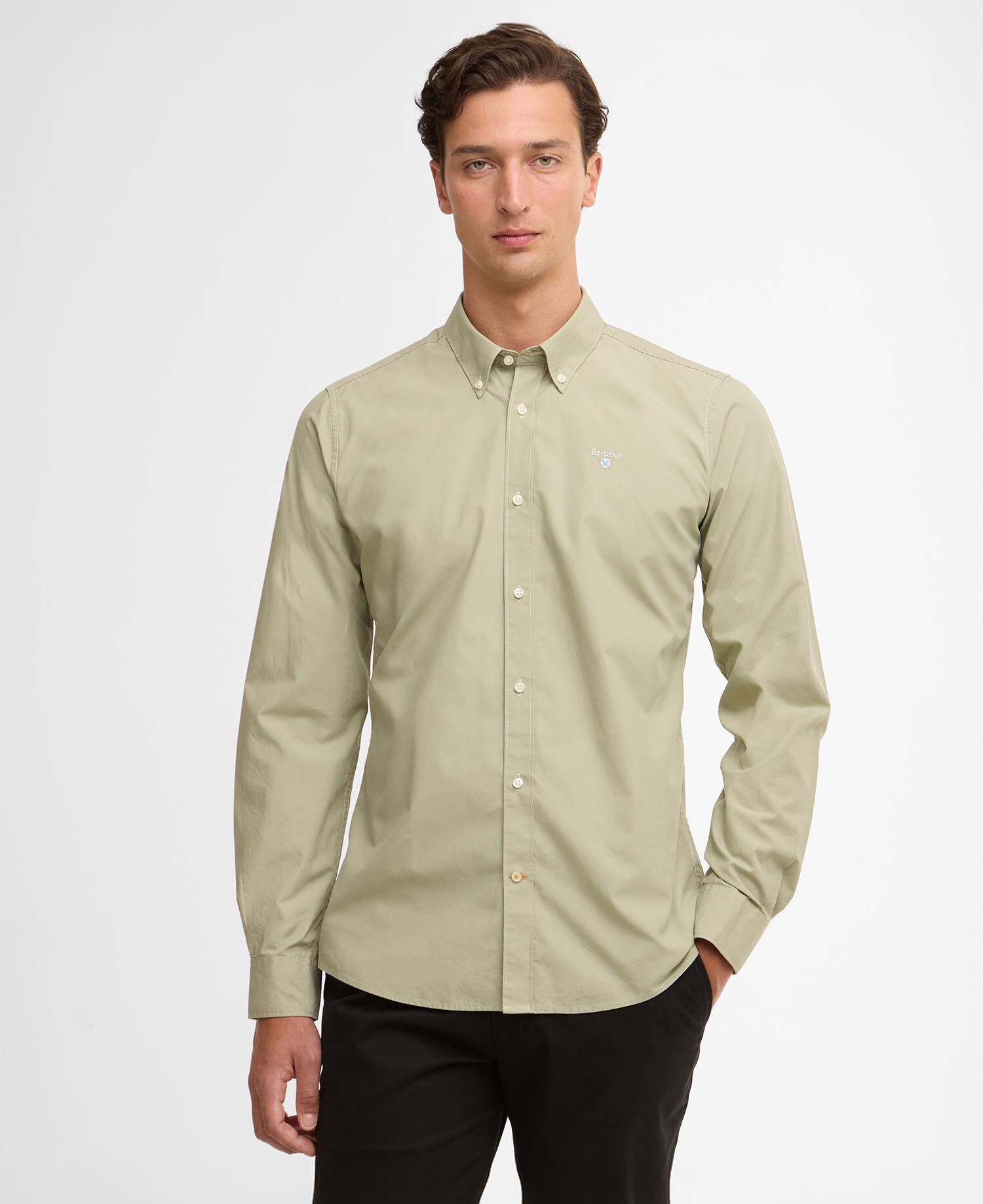 Barbour Treeport Poplin L/s Shirt Πουκαμισο Πράσινο