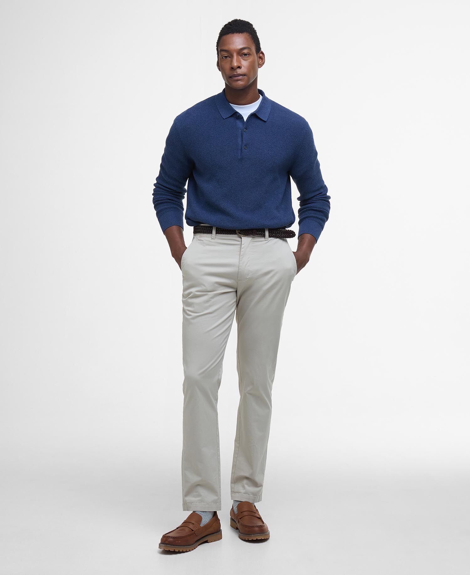 Barbour Lightweight Stretch Tailored Chino Παντελονι Γκρι