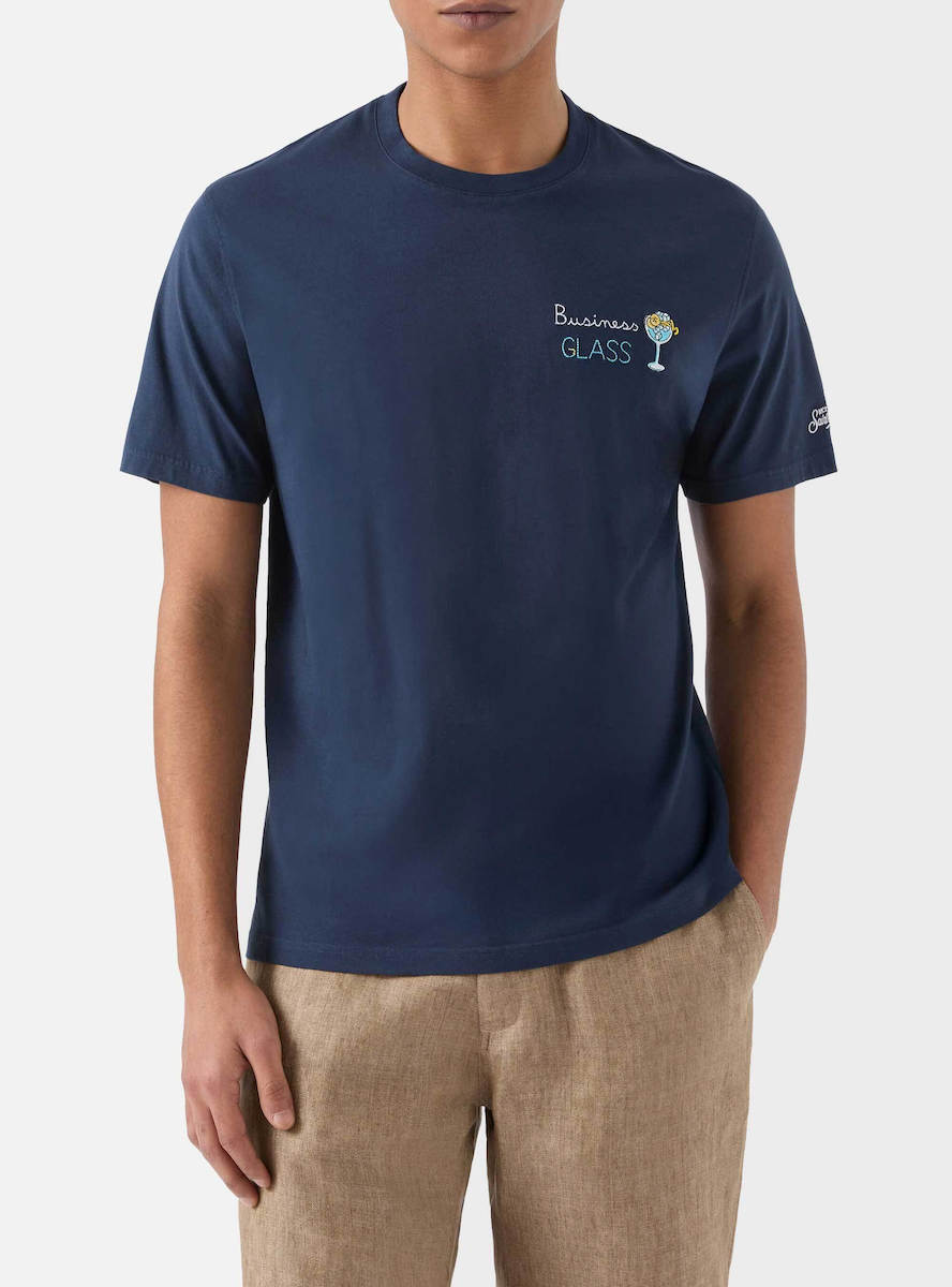 PORTOFINO-T-SHIRT-BUSINESS GLASS 61 EMB