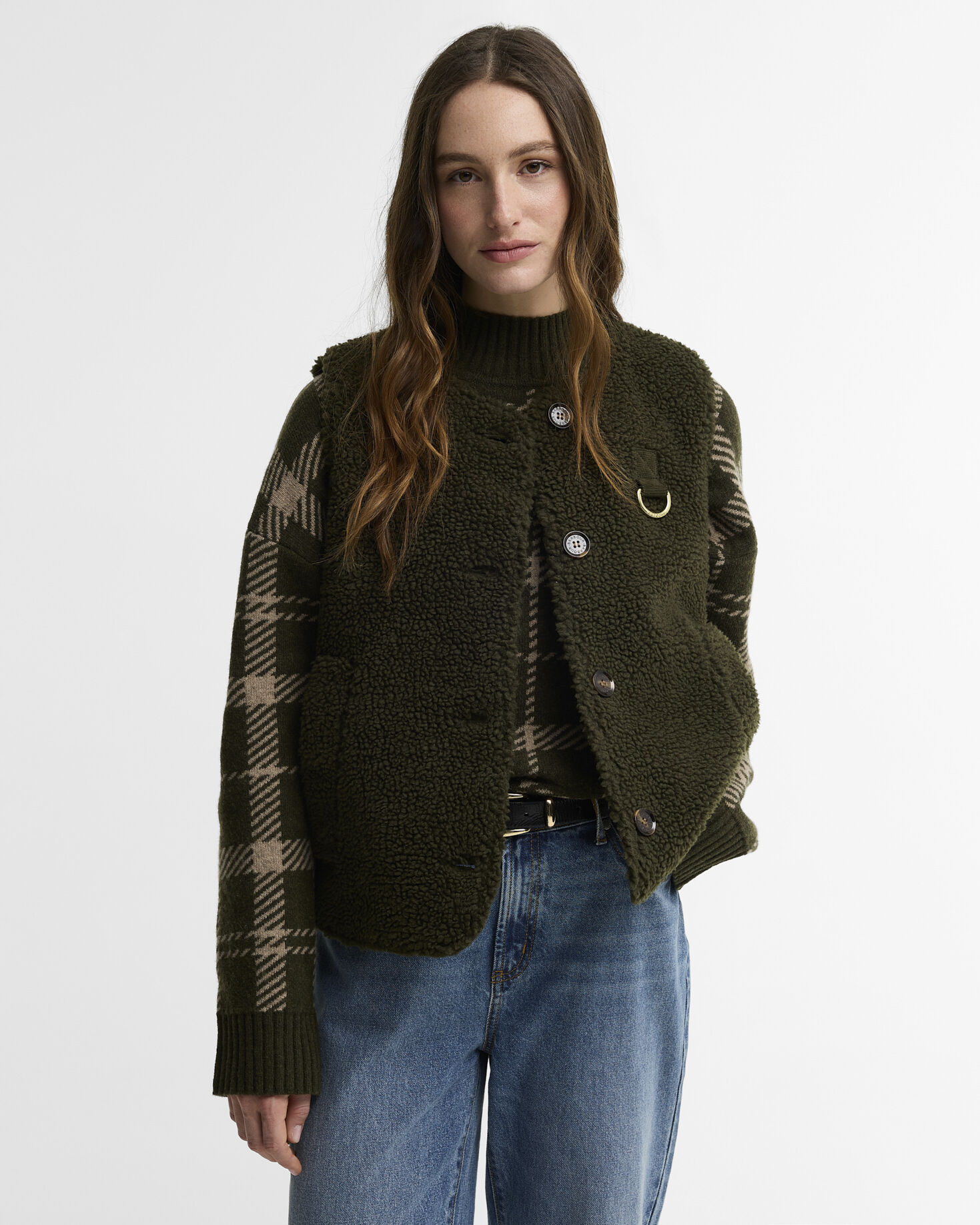 Barbour Bowes Fleece Gilet Γιλεκο Λαδί