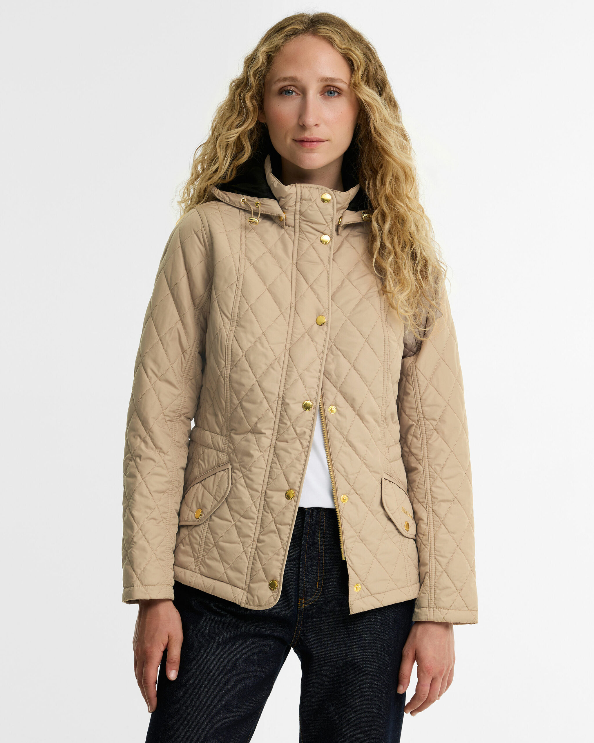 Barbour Millfire Quilt Μπουφαν Μπεζ