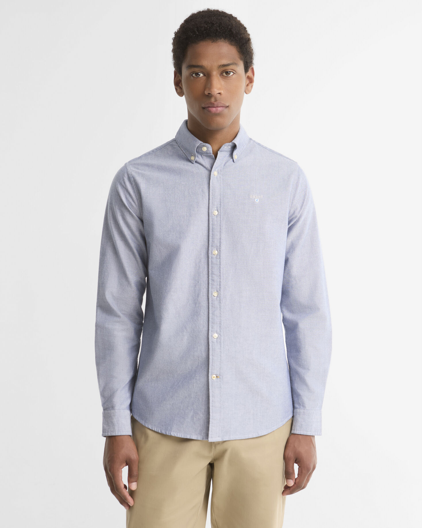 Barbour Oxtown Tailored Shirt Πουκαμισο Μπλε