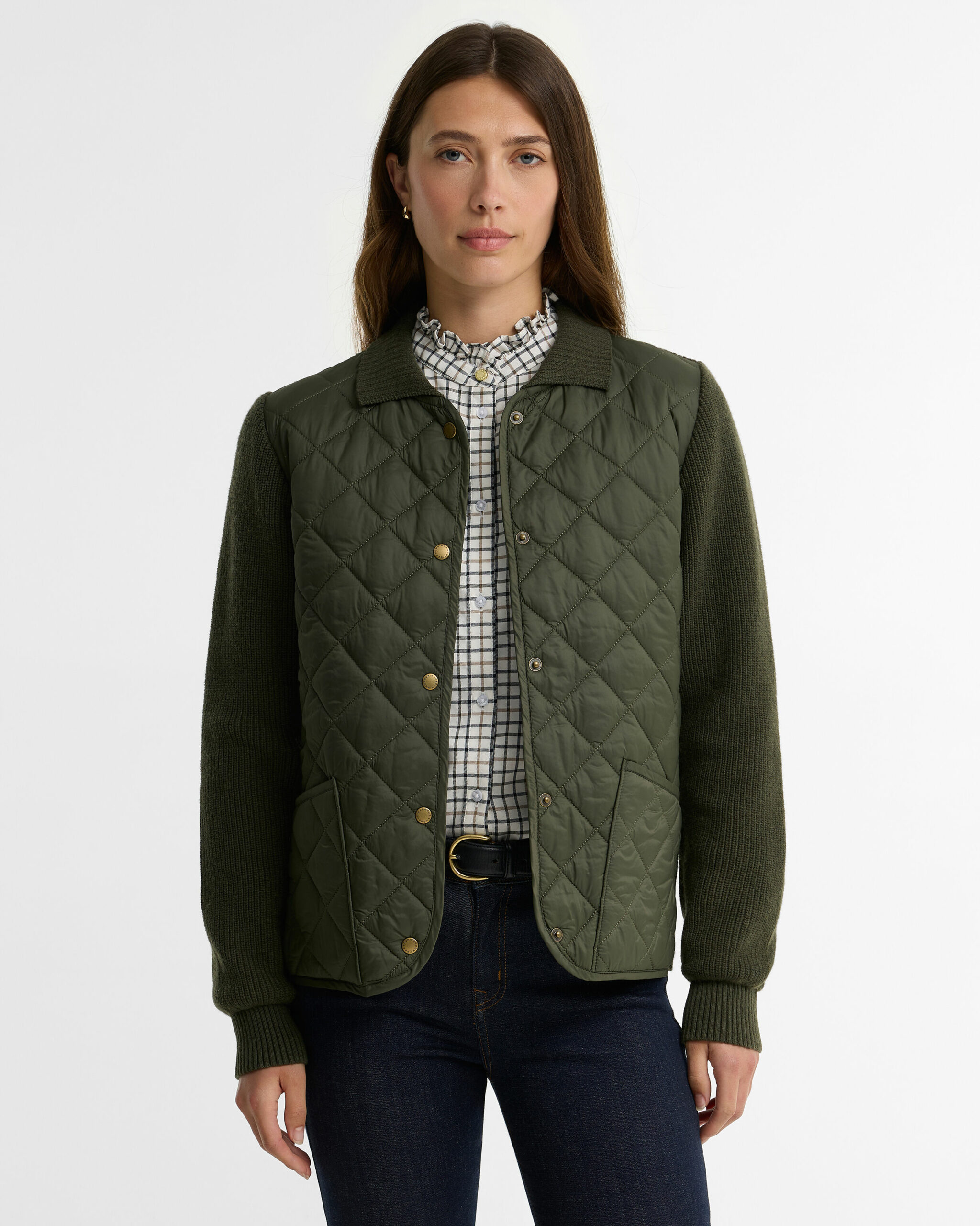 Barbour Allendale Knitted Cardigan Ζακετα Λαδί