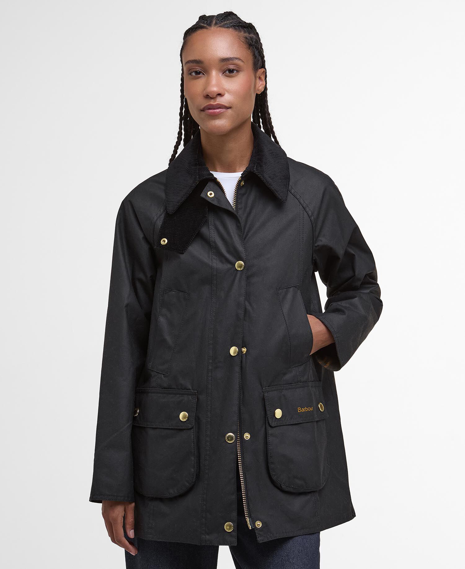 Barbour Icons Modern Beadnell Wax Jacket Μπουφαν Μαύρο
