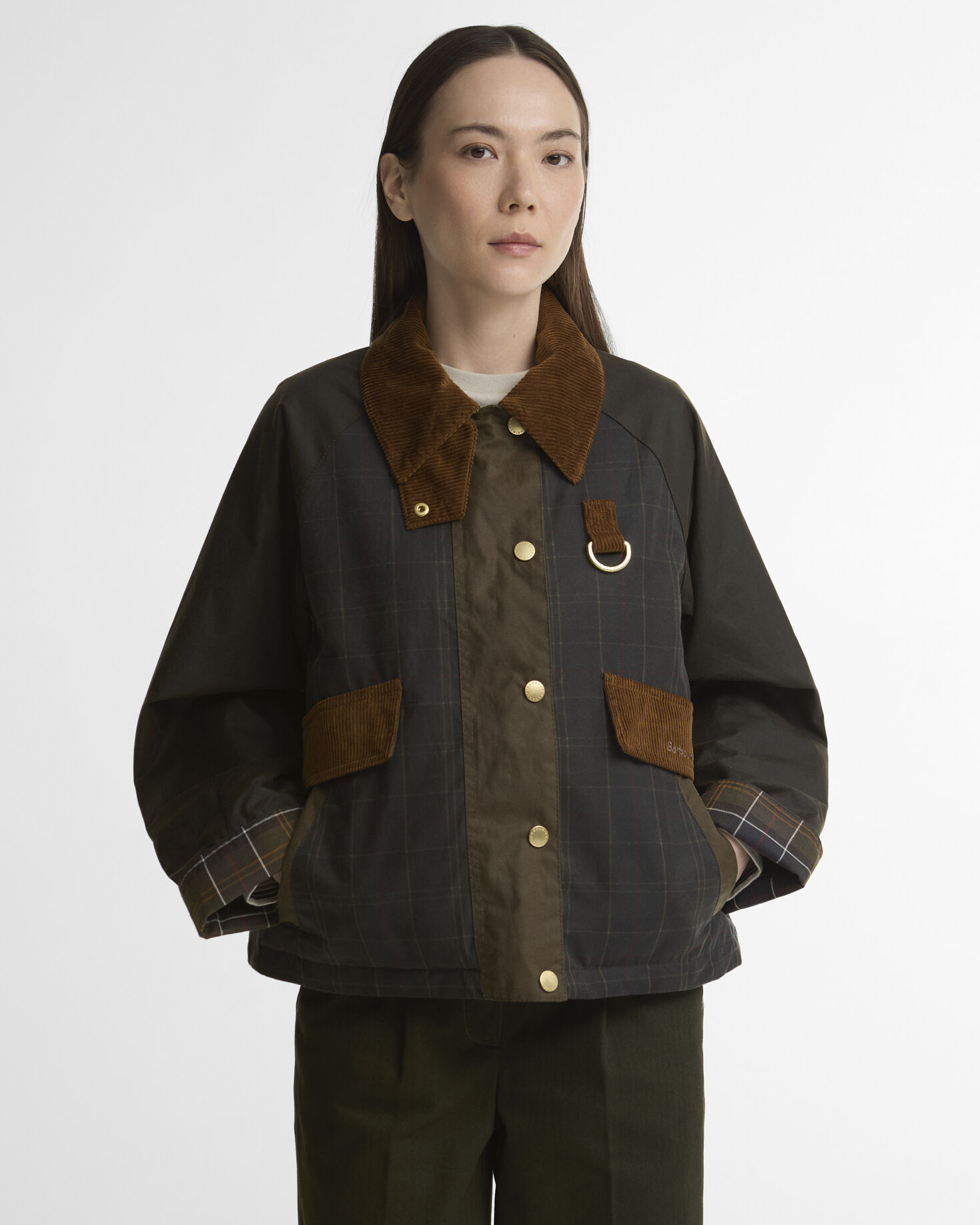 Barbour Irene Wax Jacket Μπουφαν Λαδί