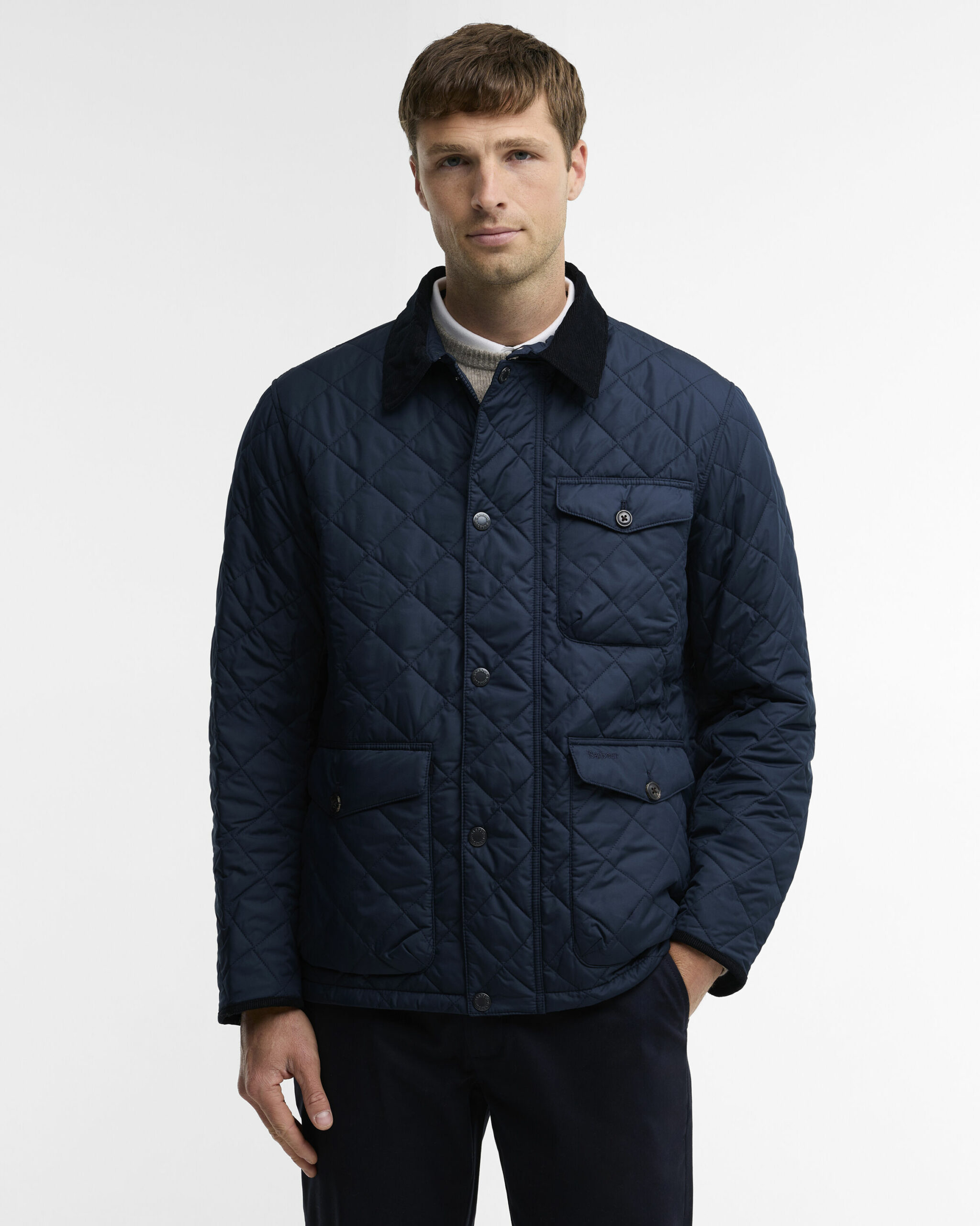 Barbour Hornby Quilted Jacket Μπουφαν Σκούρο Μπλε