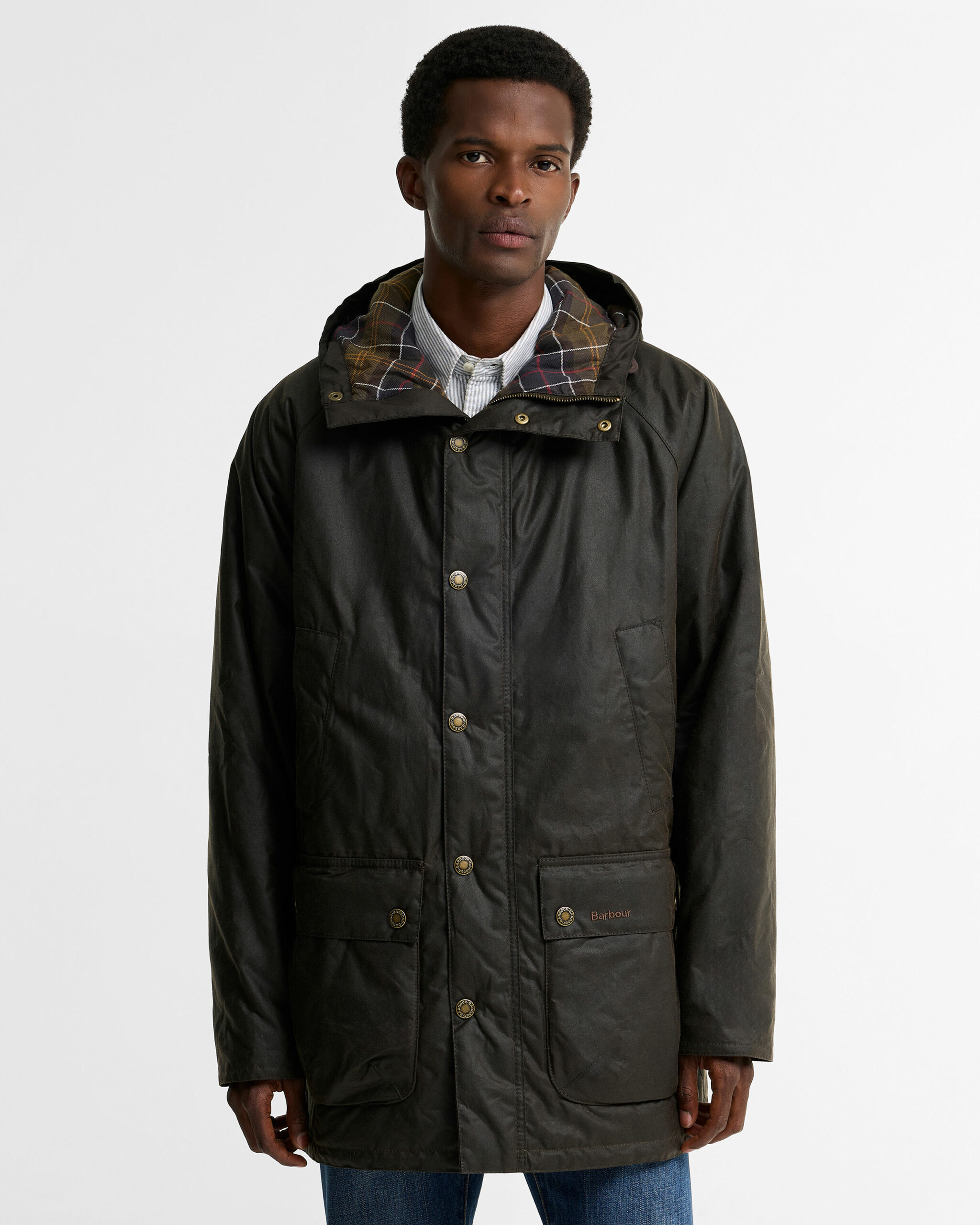 Barbour Bedale Wax Parka Κερωμενο Παρκα Λαδί